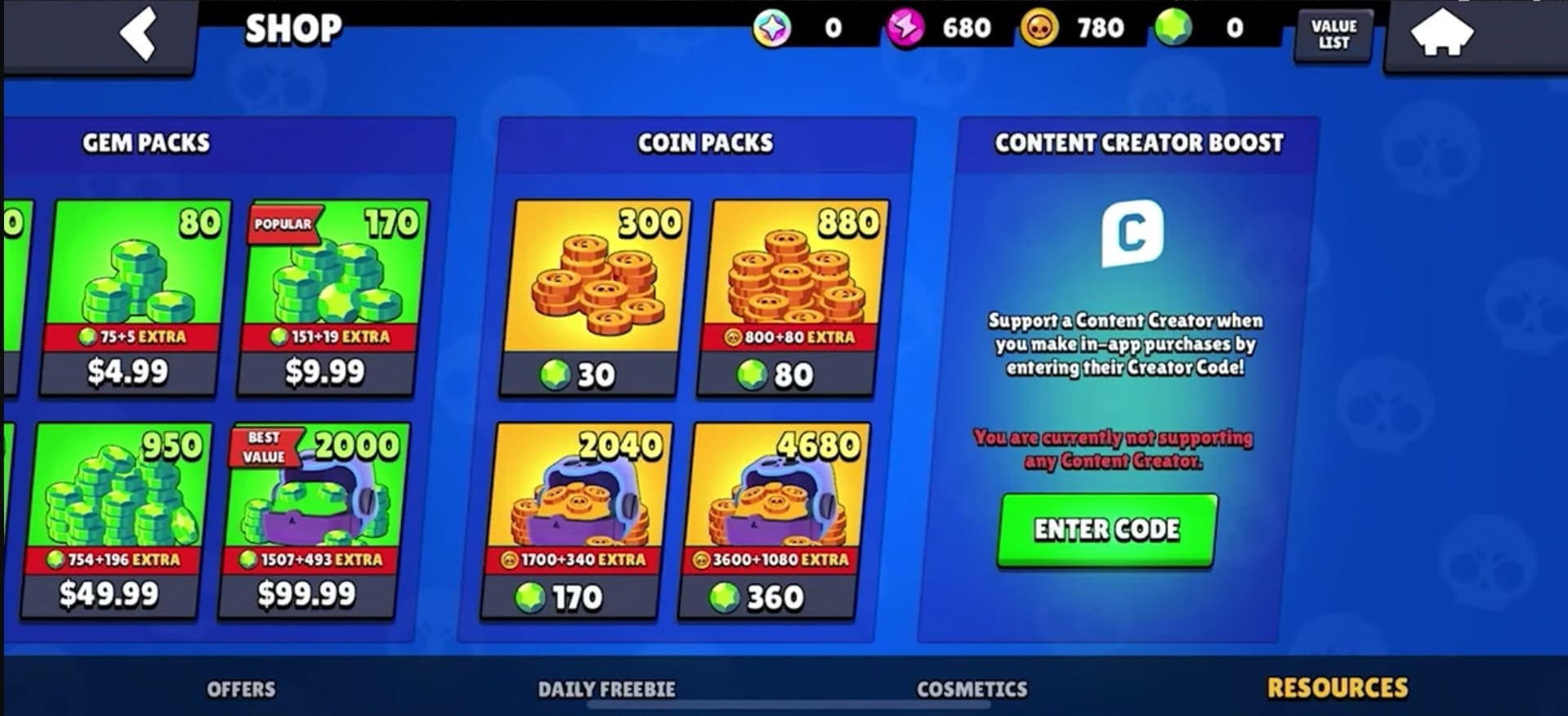 Find the Content Creator Boost section.